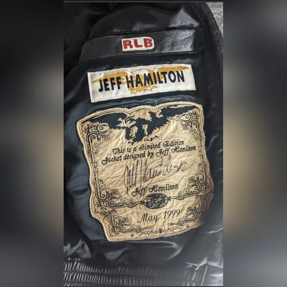Jeff hamilton full Italian lambskinLamborghini Diablo jacket